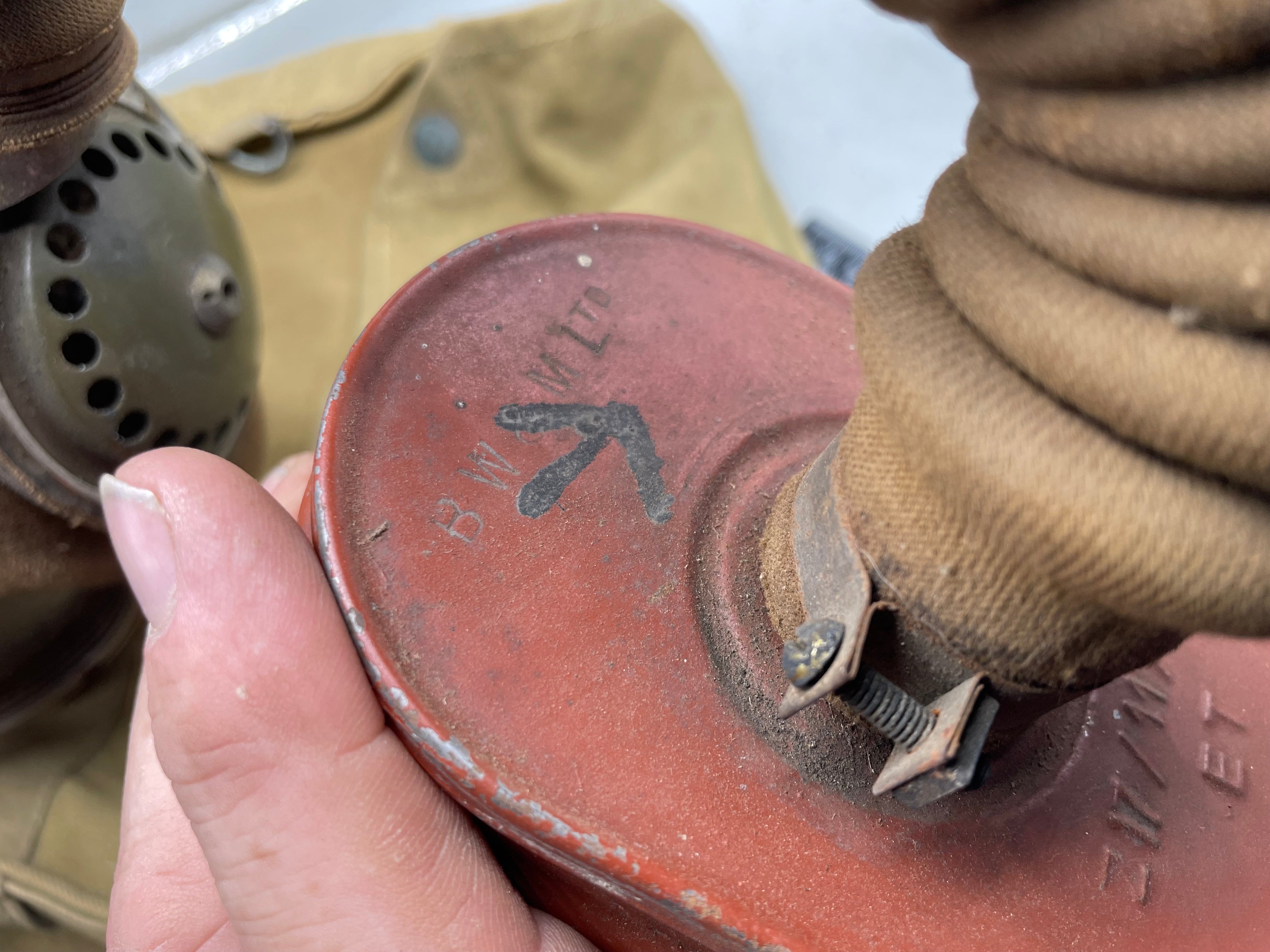 WW2 British Army Soldier Gas Mask GSR Respirator - in original 1941 Dated Bag - The Militaria Shop
