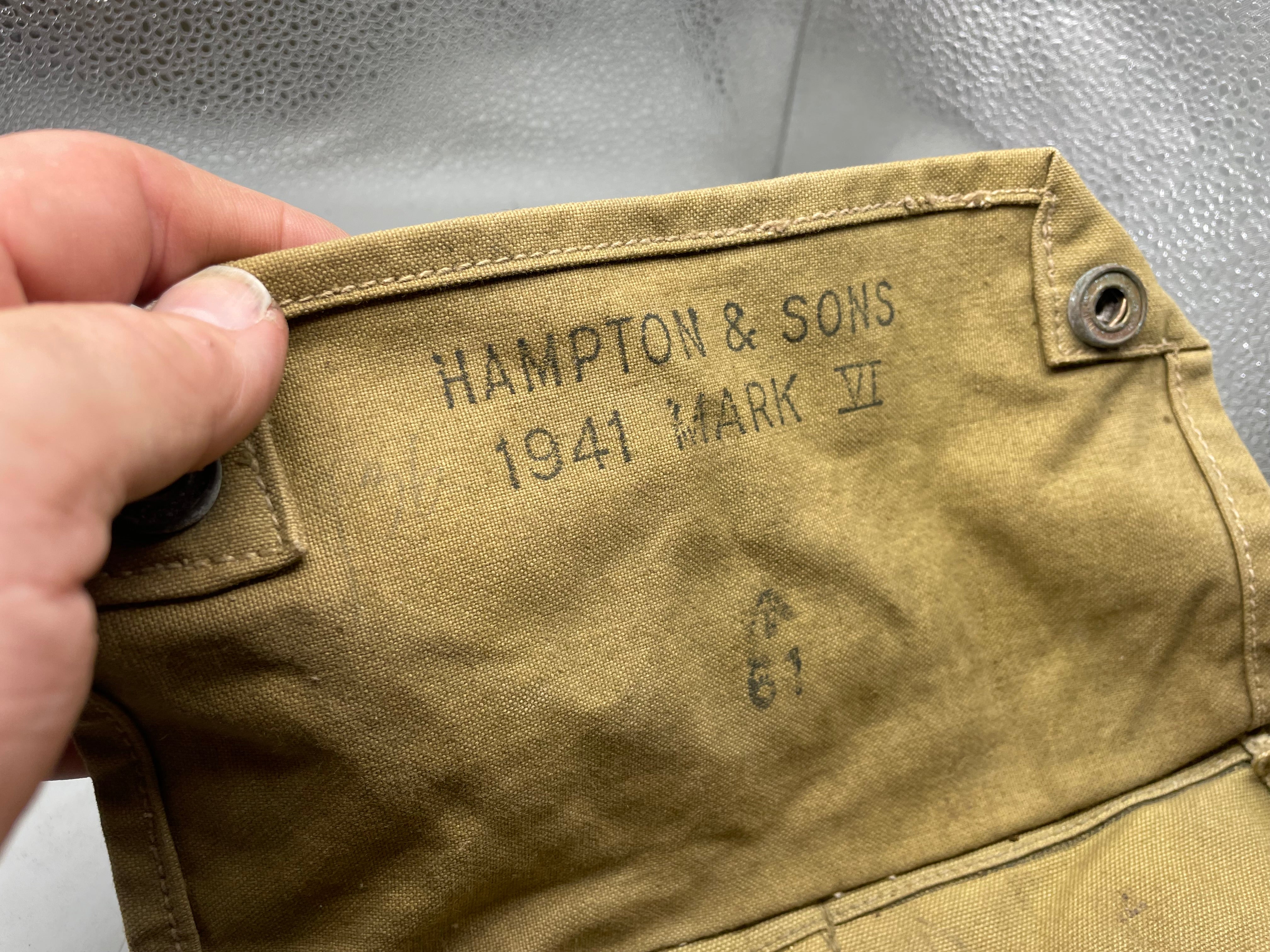 WW2 British Army Soldier Gas Mask GSR Respirator - in original 1941 Dated Bag - The Militaria Shop