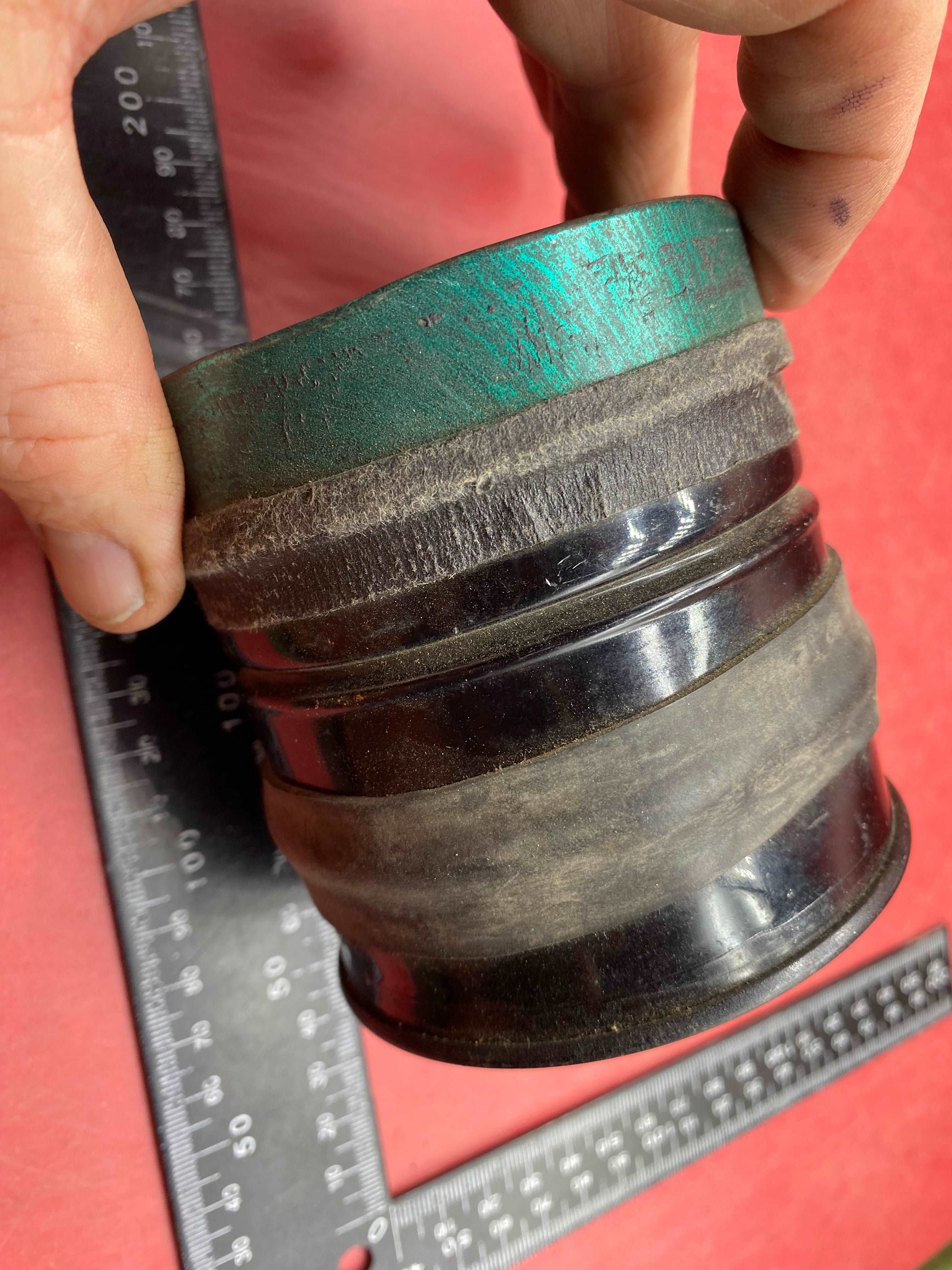 1937 dated British Civilian Gas Mask Filter in good condition - The Militaria Shop