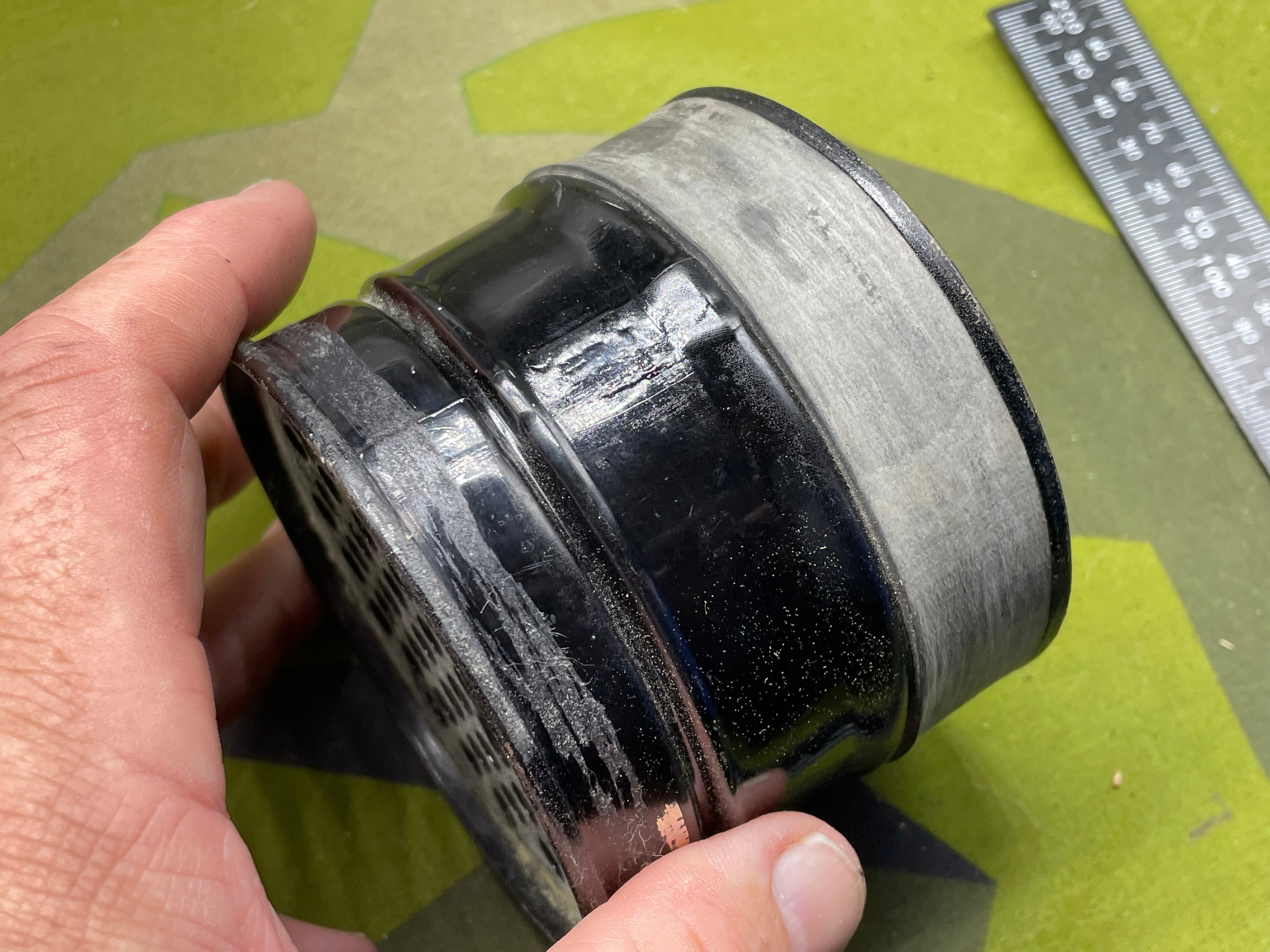 Original WW2 British Home Front Civilian Gas Mask Spare Filter - The Militaria Shop