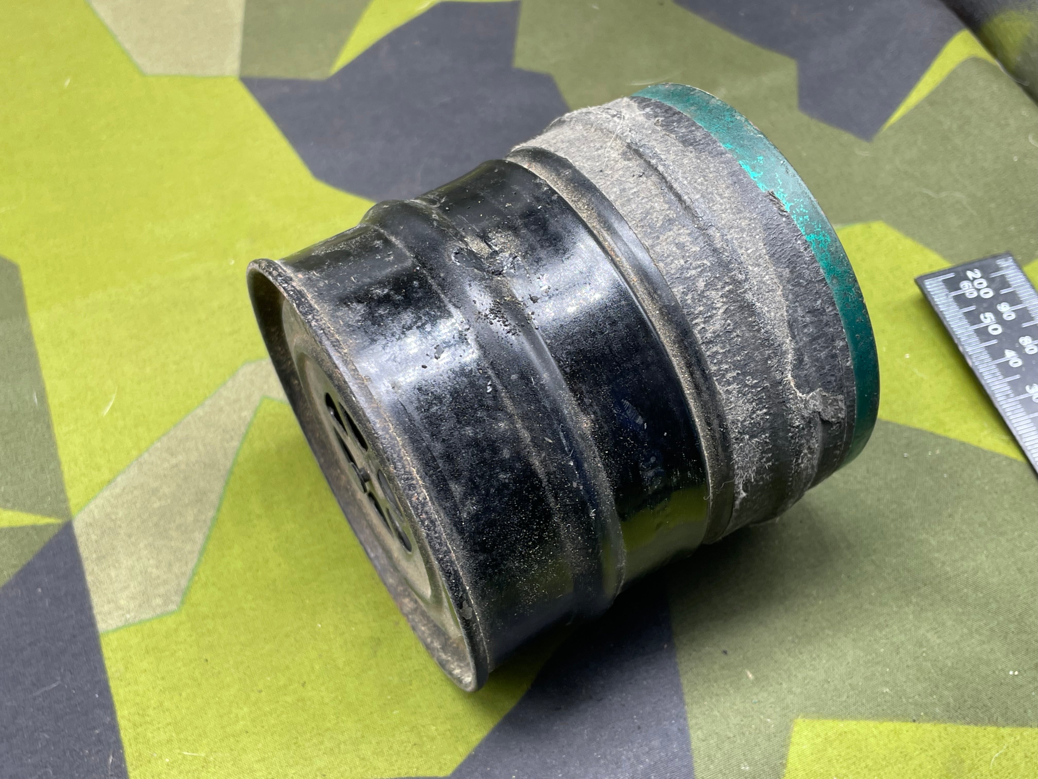 Original WW2 British Home Front Civilian Gas Mask Spare Filter - The Militaria Shop