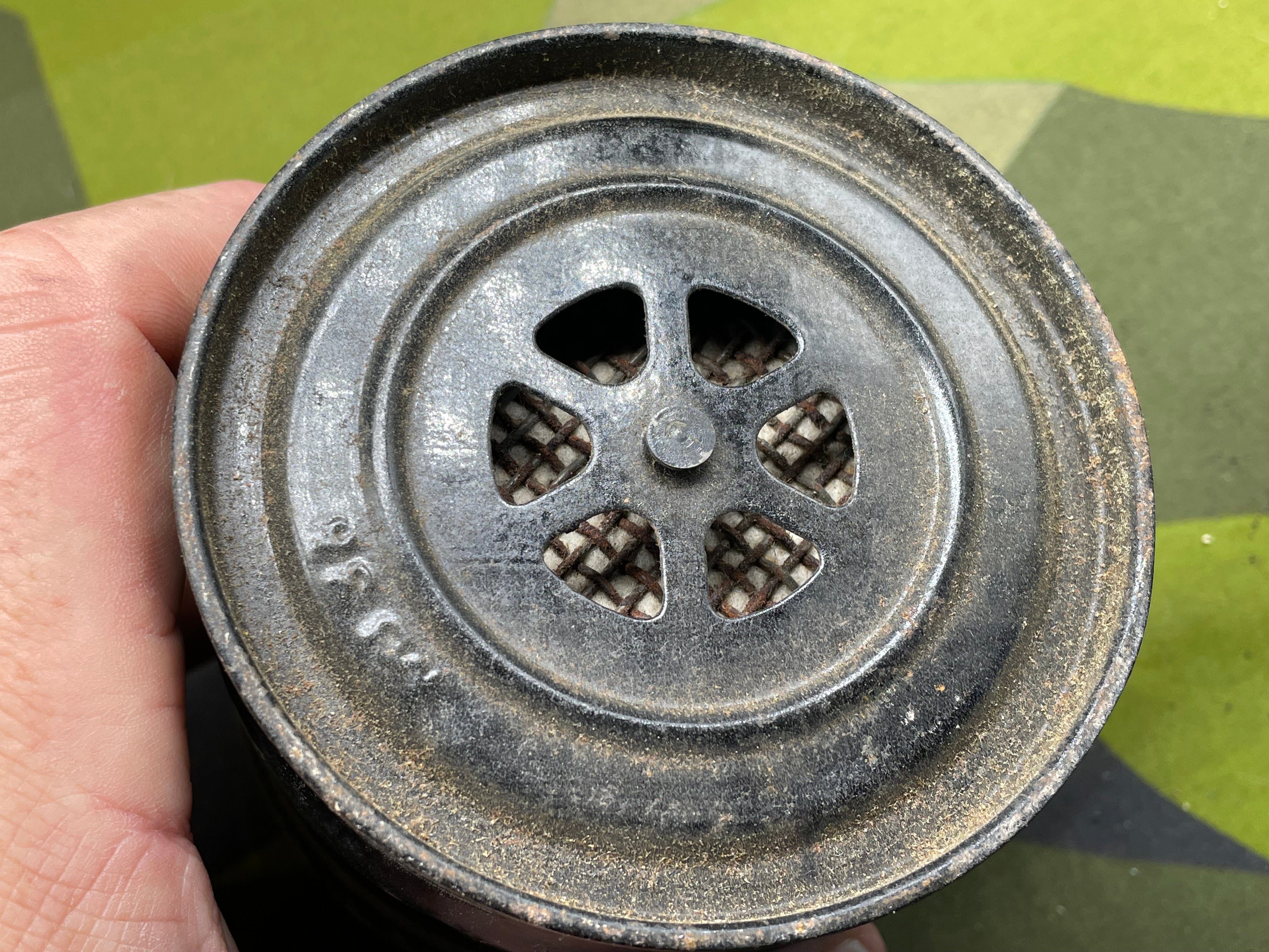 Original WW2 British Home Front Civilian Gas Mask Spare Filter - The Militaria Shop