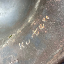 Load image into Gallery viewer, Original WW2 German Luftwaffe Double Decal Helmet - M35 Early Blue - The Militaria Shop