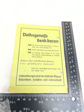 Charger l'image dans la galerie, Original Piece of WW2 German Paperwork