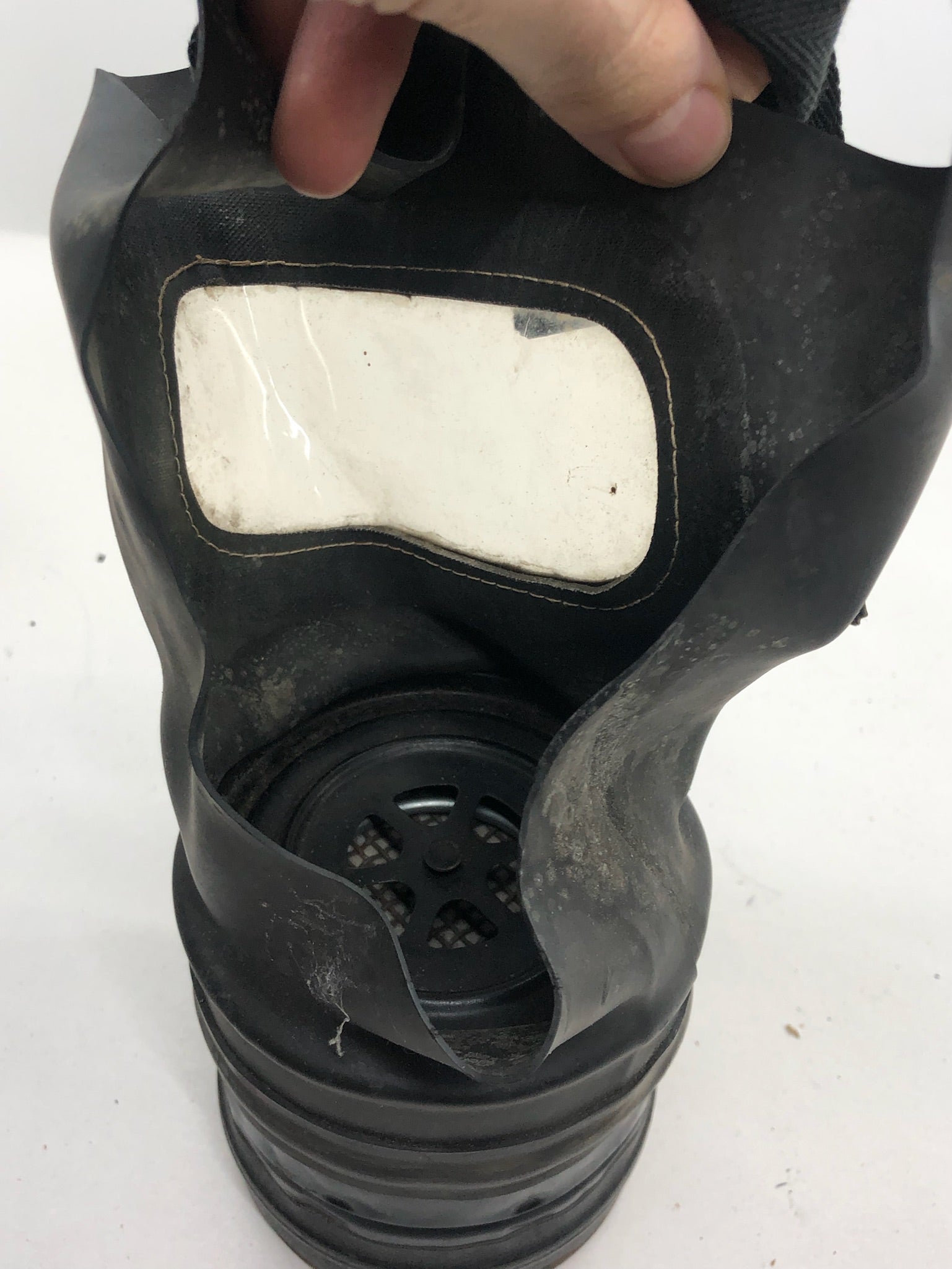 Original WW2 British Home Front Civilian Gas Mask In Leatherette Case - The Militaria Shop