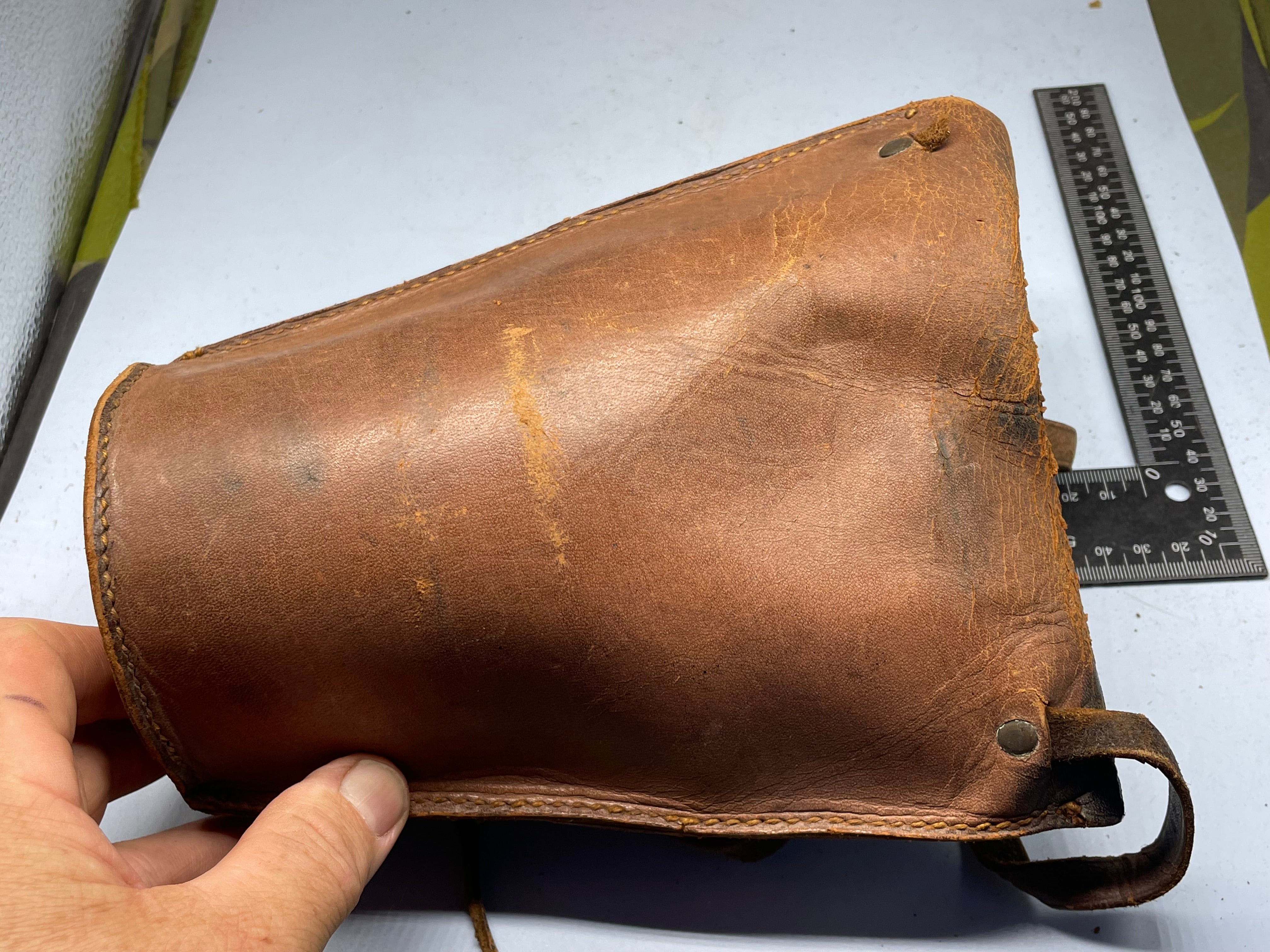 WW2 British Home Front Civilian Pattern Gas Mask in Private Purchase Leather Case - The Militaria Shop