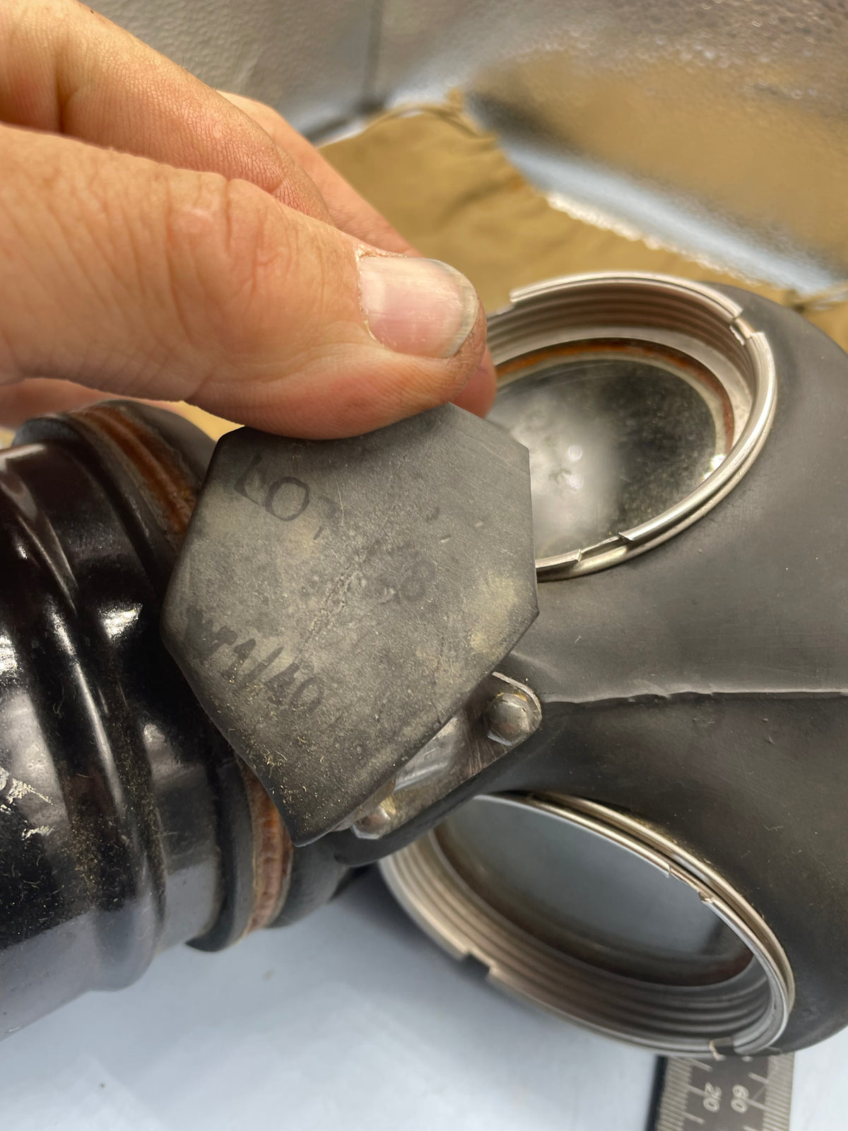 WW2 British Home Front Warden's Gas Mask in Bag of Issue - The Militaria Shop