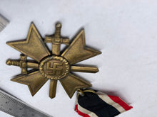 Charger l'image dans la galerie, Original WW2 German War Merit Cross with Swords - The Militaria Shop