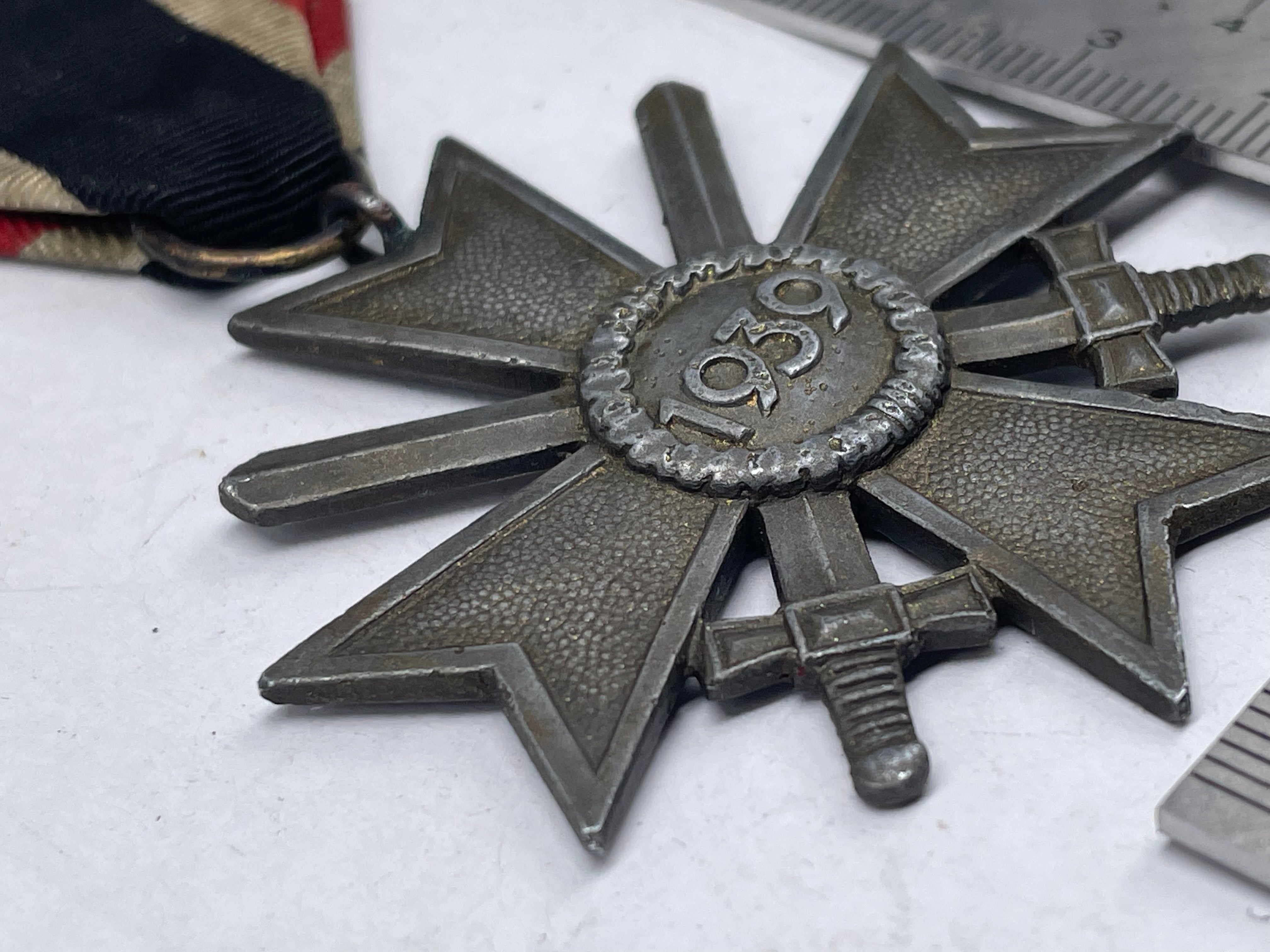 Original WW2 German War Merit Cross with Swords - The Militaria Shop