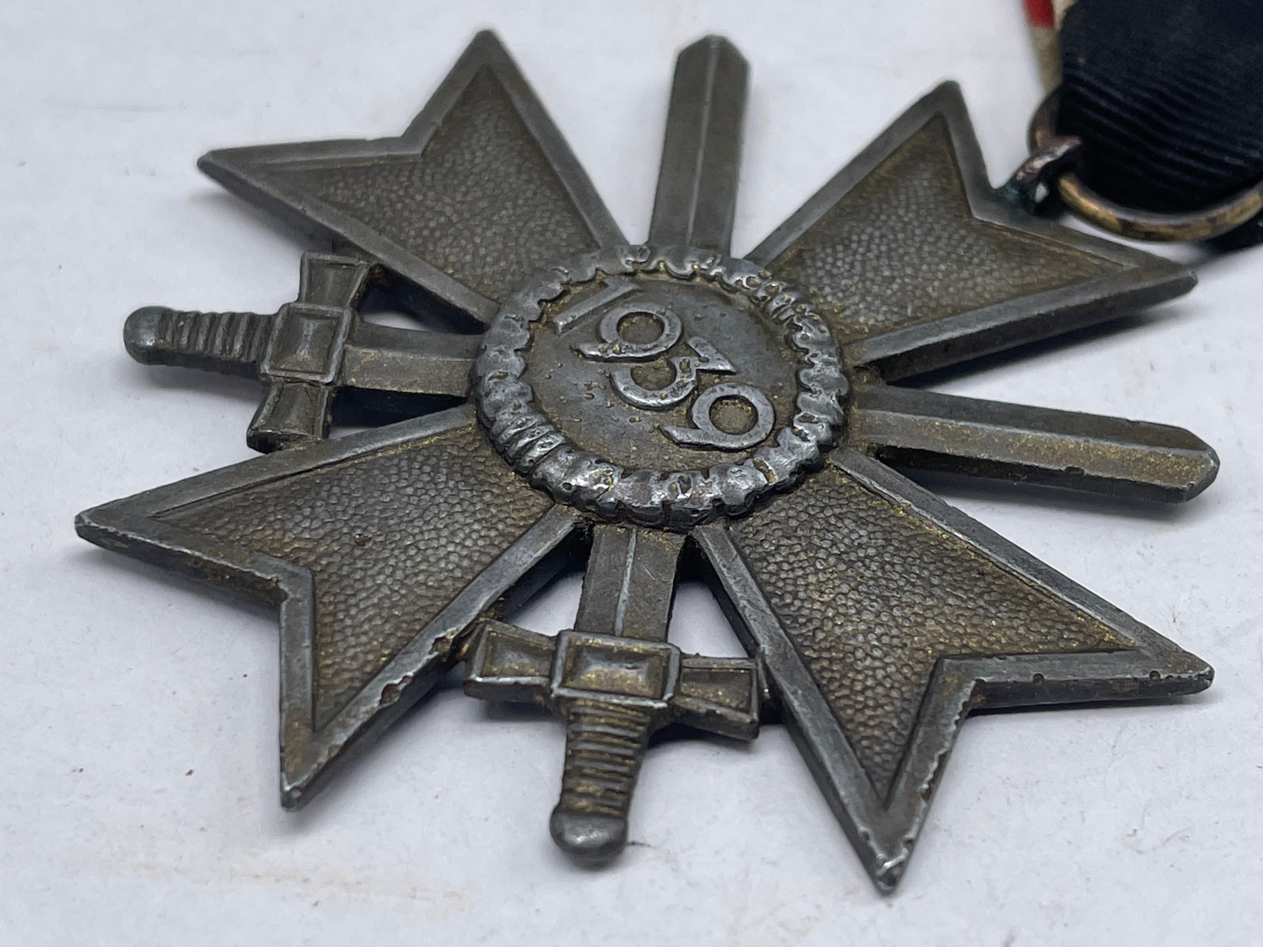 Original WW2 German War Merit Cross with Swords - The Militaria Shop