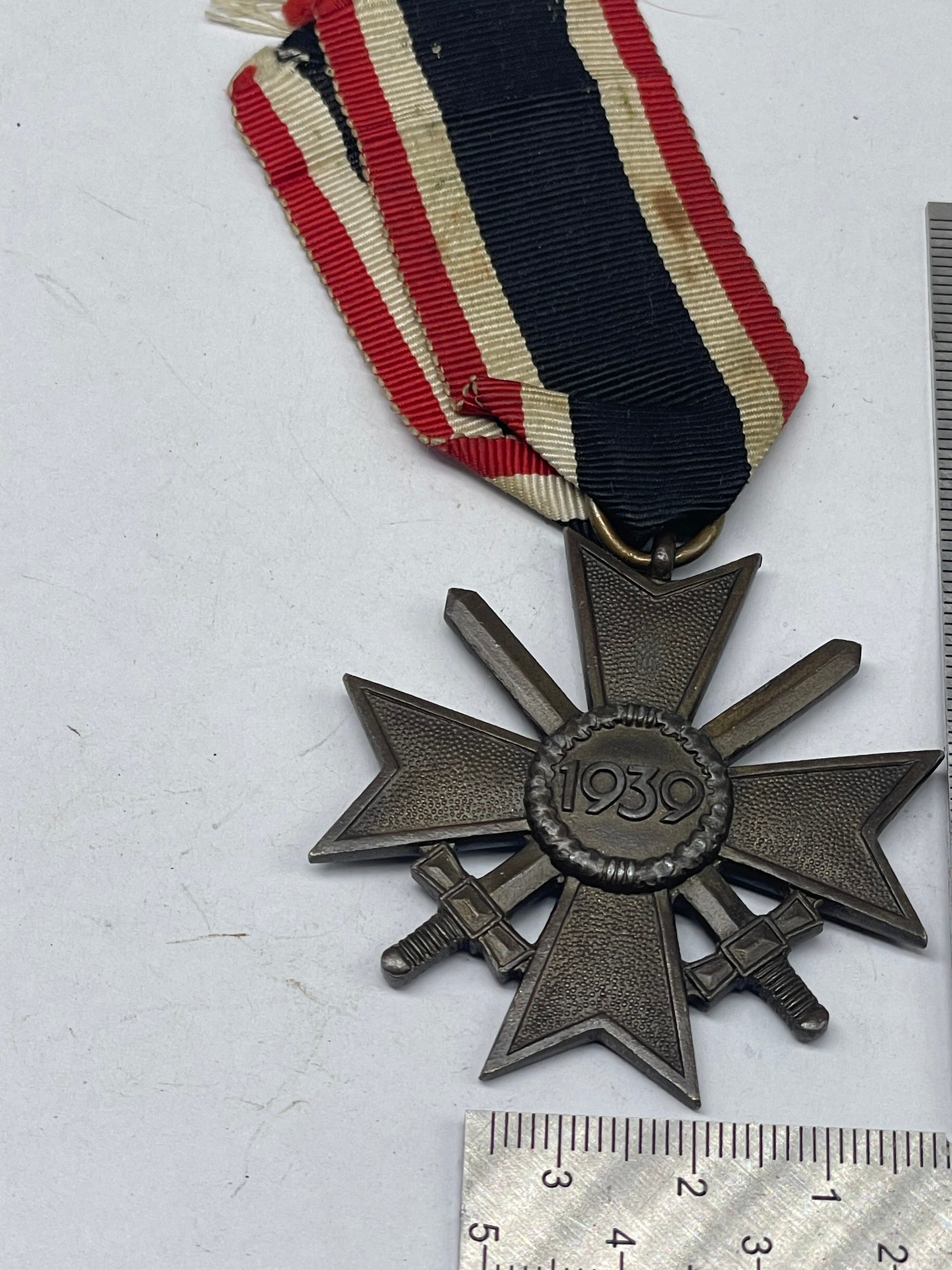Original WW2 German War Merit Cross with Swords - The Militaria Shop