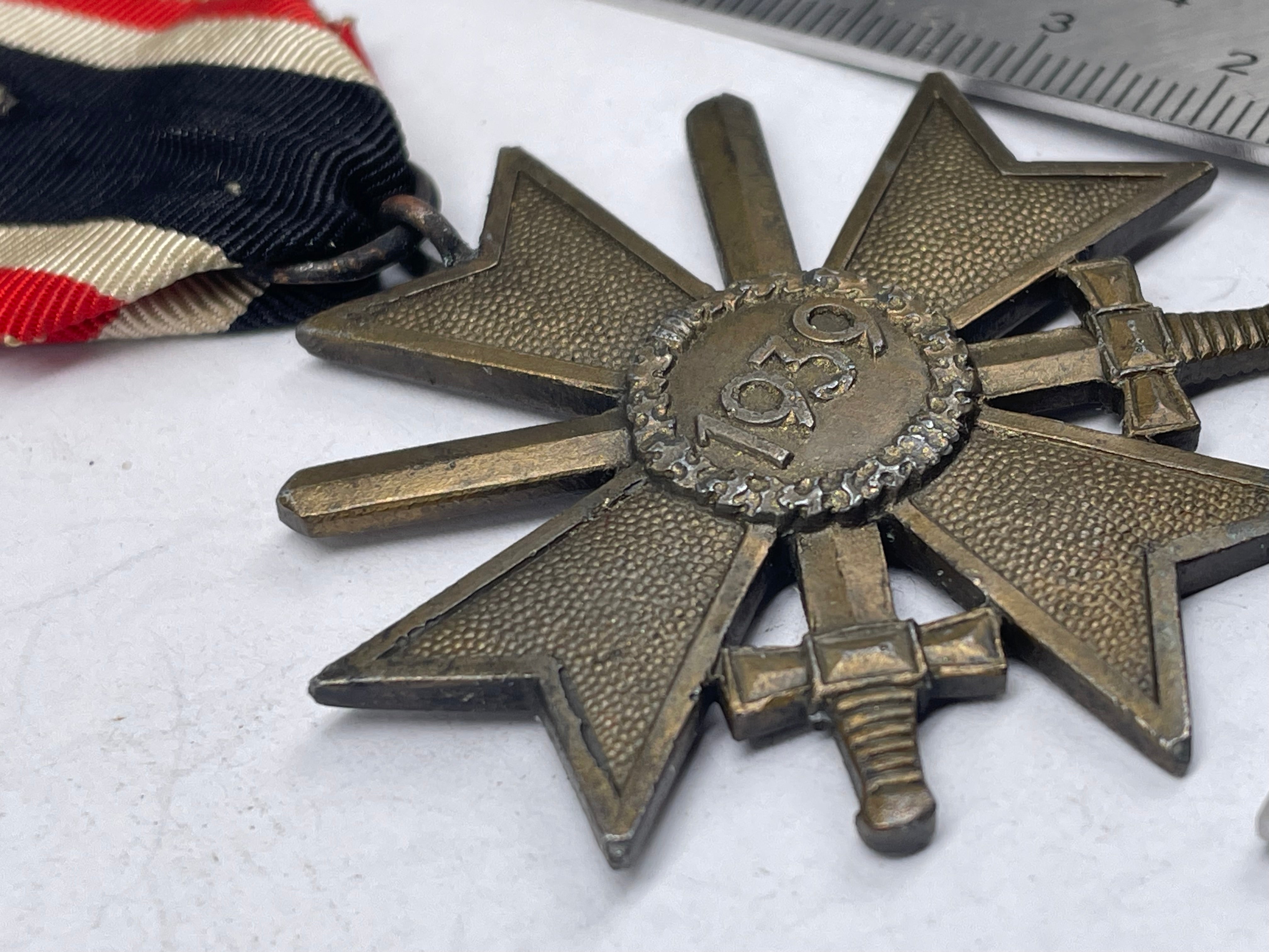 Original WW2 German War Merit Cross with Swords - The Militaria Shop