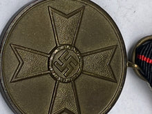 Charger l'image dans la galerie, Original WW2 German War Merit Medal in Great Condition - The Militaria Shop