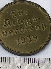 Charger l'image dans la galerie, Original WW2 German War Merit Medal in Great Condition - The Militaria Shop