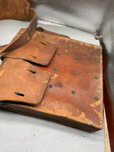 Lade das Bild in den Galerie-Viewer, Original WW2 Era Swedish Army Leather Magazine Carrying Bag - The Militaria Shop