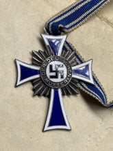 Load image into Gallery viewer, Original WW2 German Mother's Cross in Silver with Certificate - Adolf Hitler Signature - The Militaria Shop