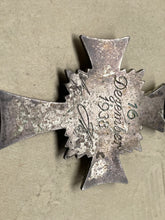 Load image into Gallery viewer, Original WW2 German Mother's Cross in Silver with Certificate - Adolf Hitler Signature - The Militaria Shop