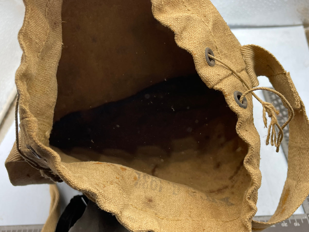 Original WW2 British Home Front Warden's Gas Mask with Filter in Bag - The Militaria Shop