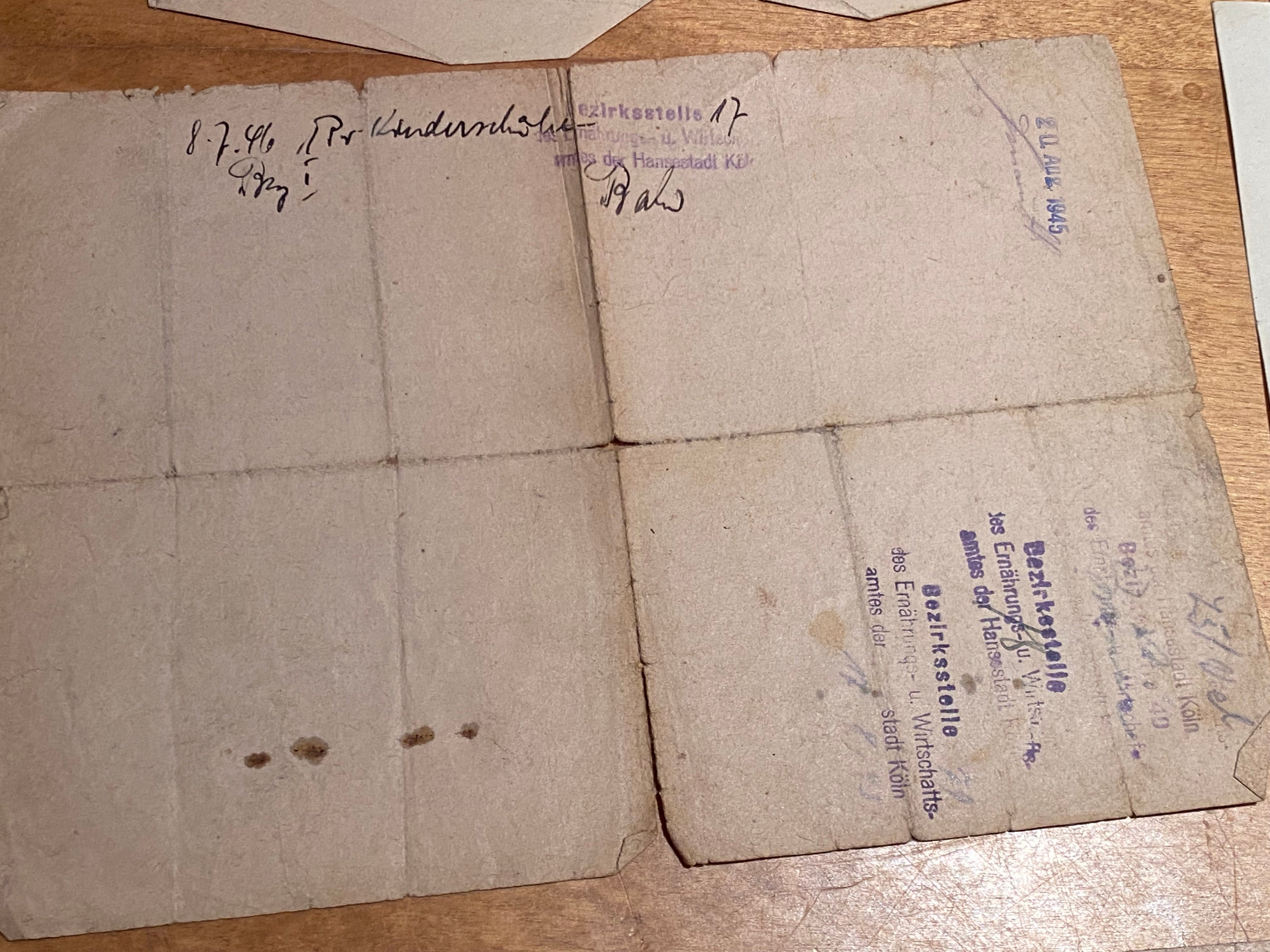 WW2 German / British Occupation of Germany - Military Documents. Interesting Group. - The Militaria Shop