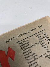 Charger l'image dans la galerie, Original WW2 German Luftwaffe Der Adler Propaganda Magazine - 6th April 1943