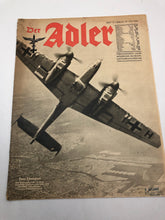 Charger l'image dans la galerie, Original WW2 German Luftwaffe Der Adler Propaganda Magazine - 27th July 1943