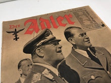 Charger l'image dans la galerie, Original WW2 German Luftwaffe Der Adler Propaganda Magazine - 19th October 1943