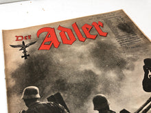 Charger l'image dans la galerie, Original WW2 German Luftwaffe Der Adler Propaganda Magazine - 22nd February 1944