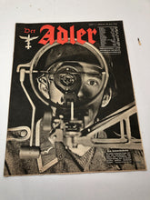 Charger l'image dans la galerie, Original WW2 German Luftwaffe Der Adler Propaganda Magazine - 30th May 1944