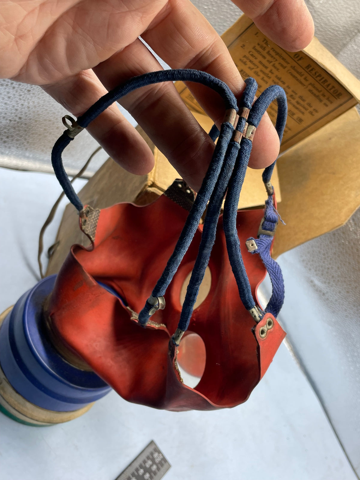Original WW2 British Home Front Childs Mickey Mouse Gas Mask in the original cardboard box. - The Militaria Shop