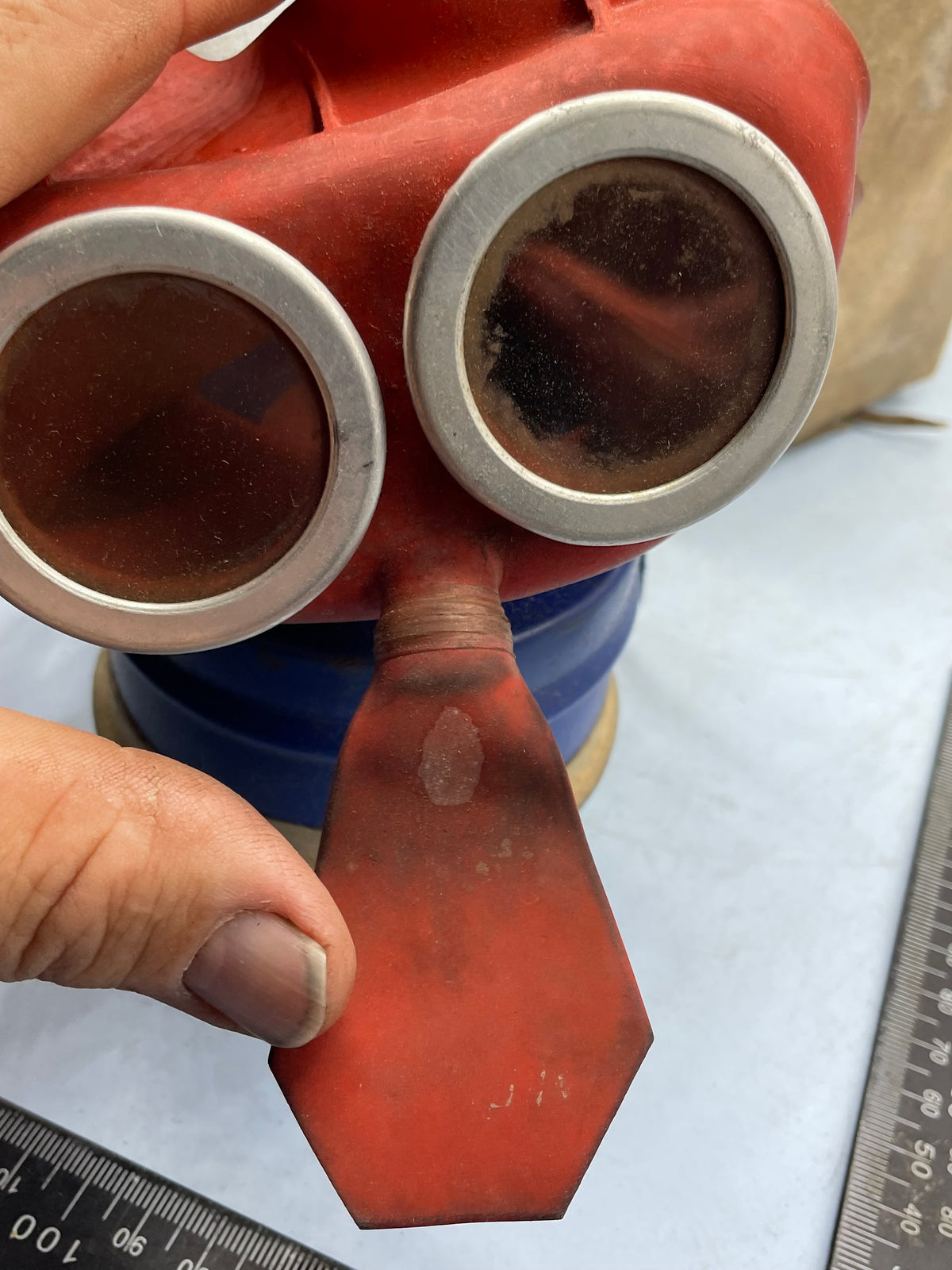 Original WW2 British Home Front Childs Mickey Mouse Gas Mask in the original cardboard box. - The Militaria Shop