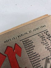 Charger l'image dans la galerie, Original WW2 German Luftwaffe Der Adler Propaganda Magazine - 27th June 1944