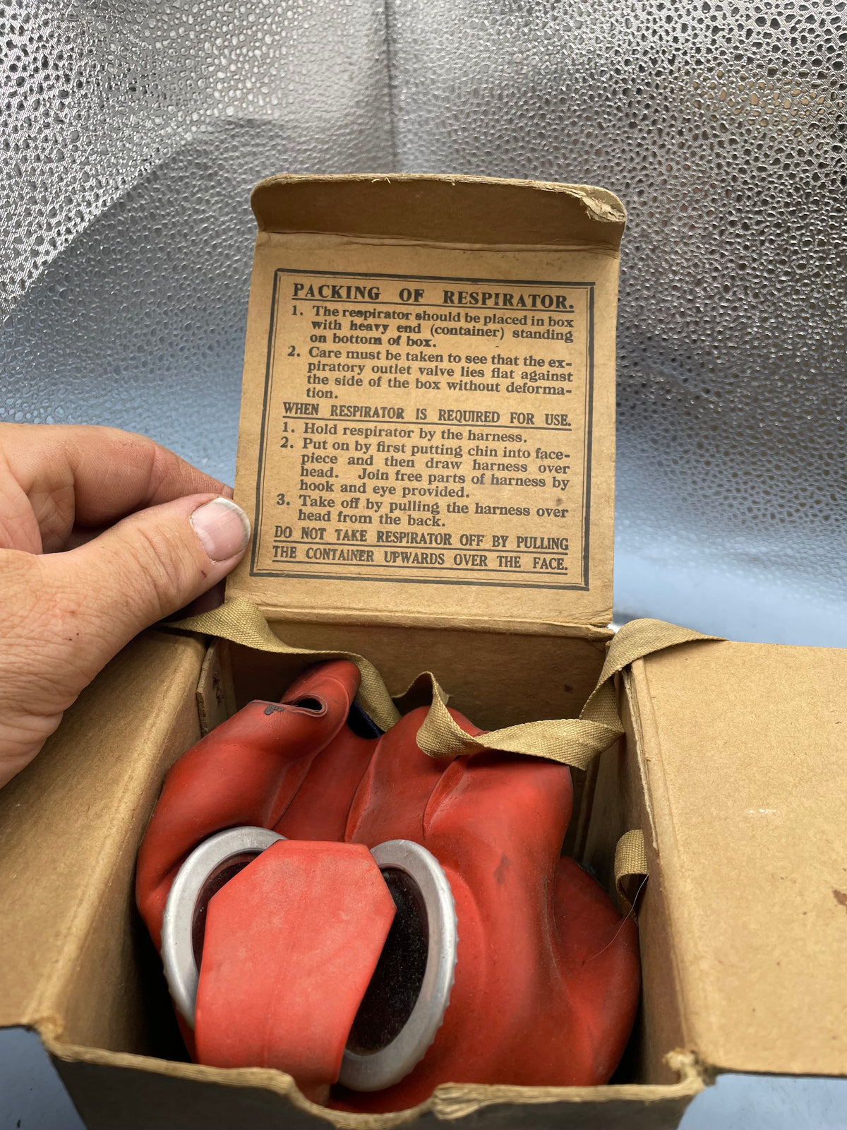Original WW2 British Home Front Childs Mickey Mouse Gas Mask in the original cardboard box - The Militaria Shop