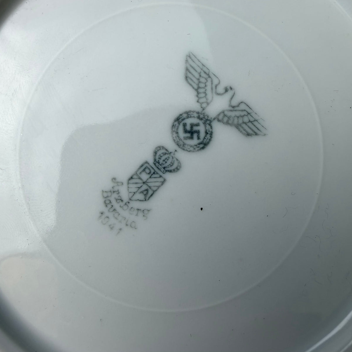 Original WW2 German Army Mess Cup & Saucer Set 1941 - The Militaria Shop