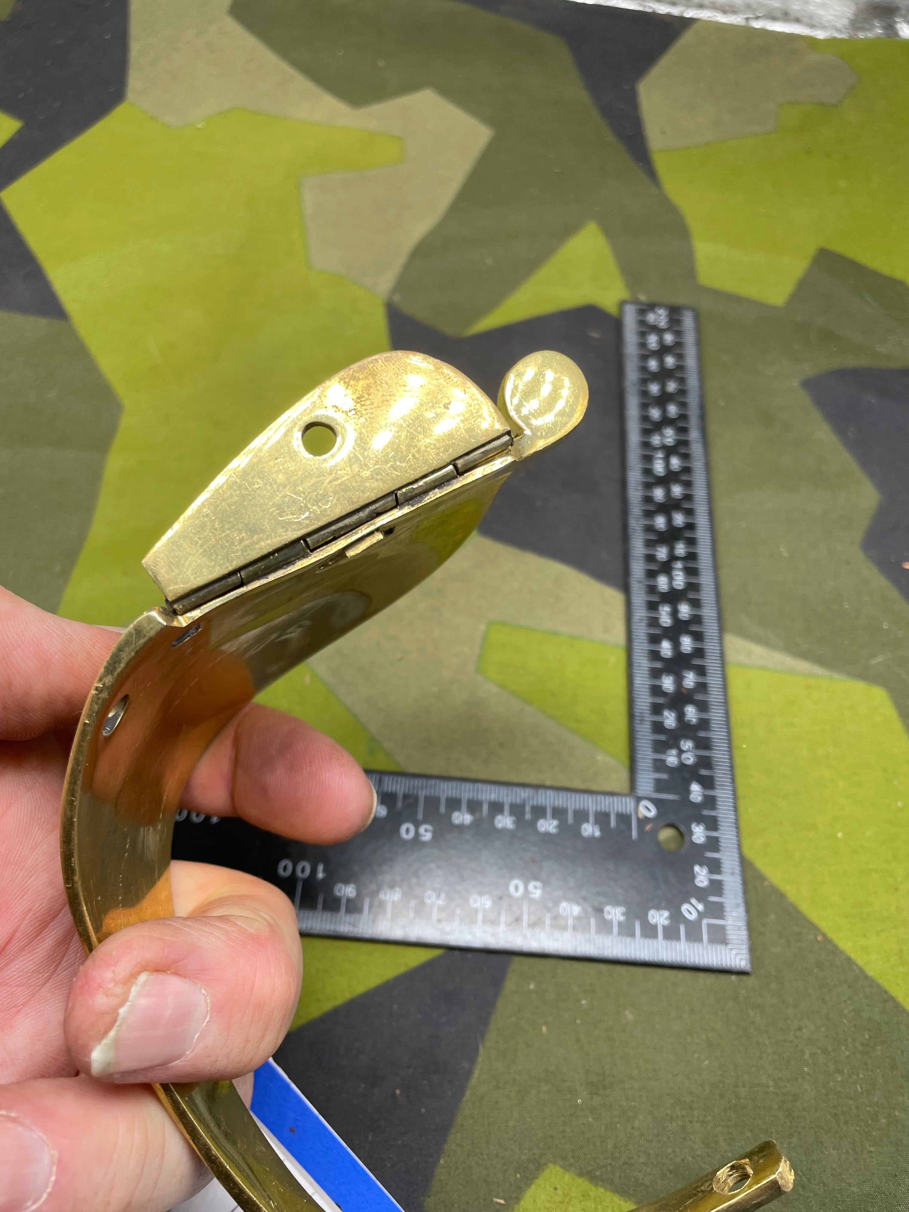 Original British Royal Navy Officer's Sword Gilt Hand-Guard - The Militaria Shop