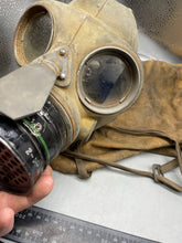 Load image into Gallery viewer, Original WW2 British Home Front Warden's Gas Mask in Correct Canvas Bag - The Militaria Shop