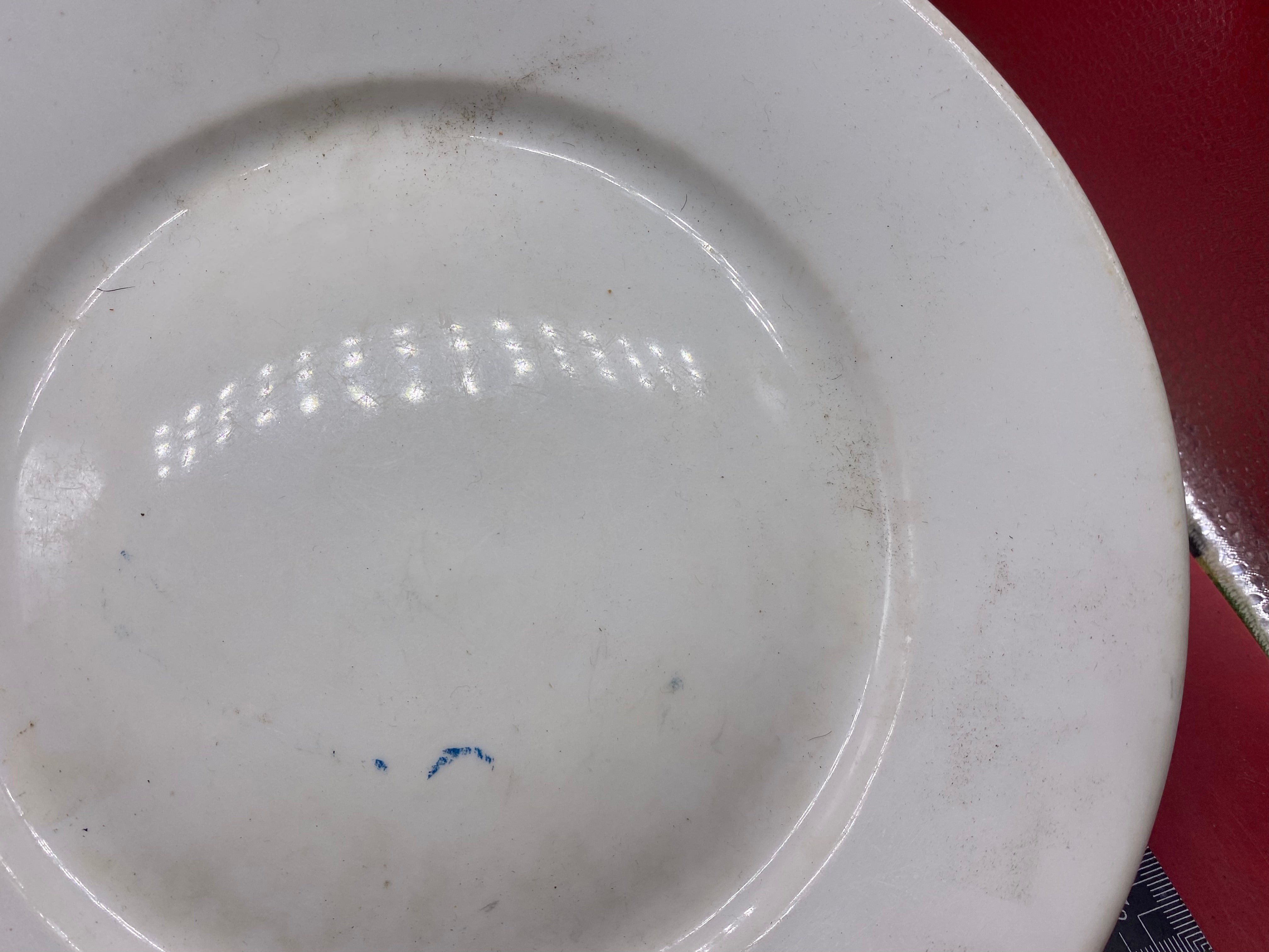Large Heavy WW2 German RAD White Porcelain Plate. - The Militaria Shop