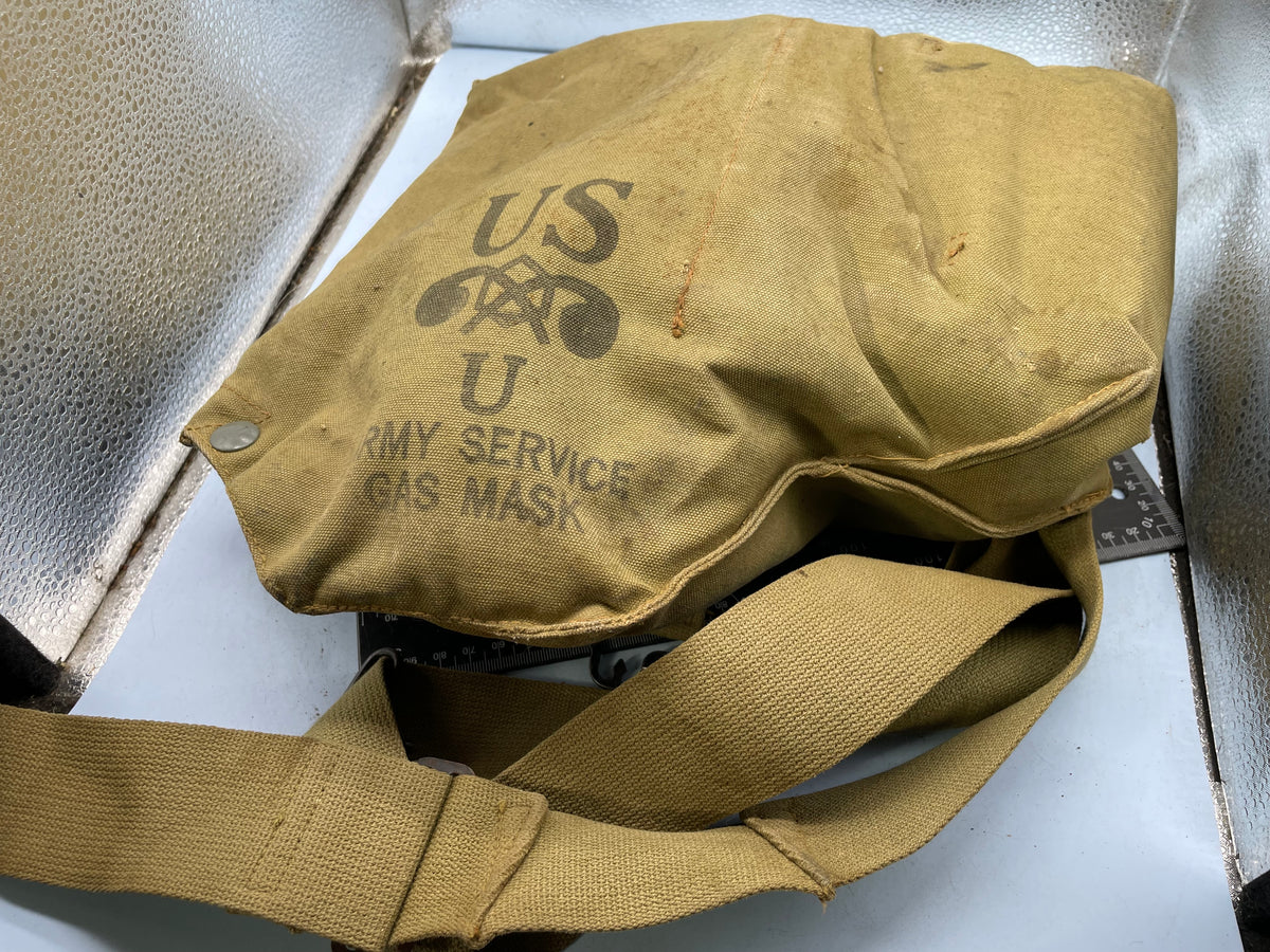 Original US Army M3 Service Gas Mask in Bag - in Stunning Condition - The Militaria Shop