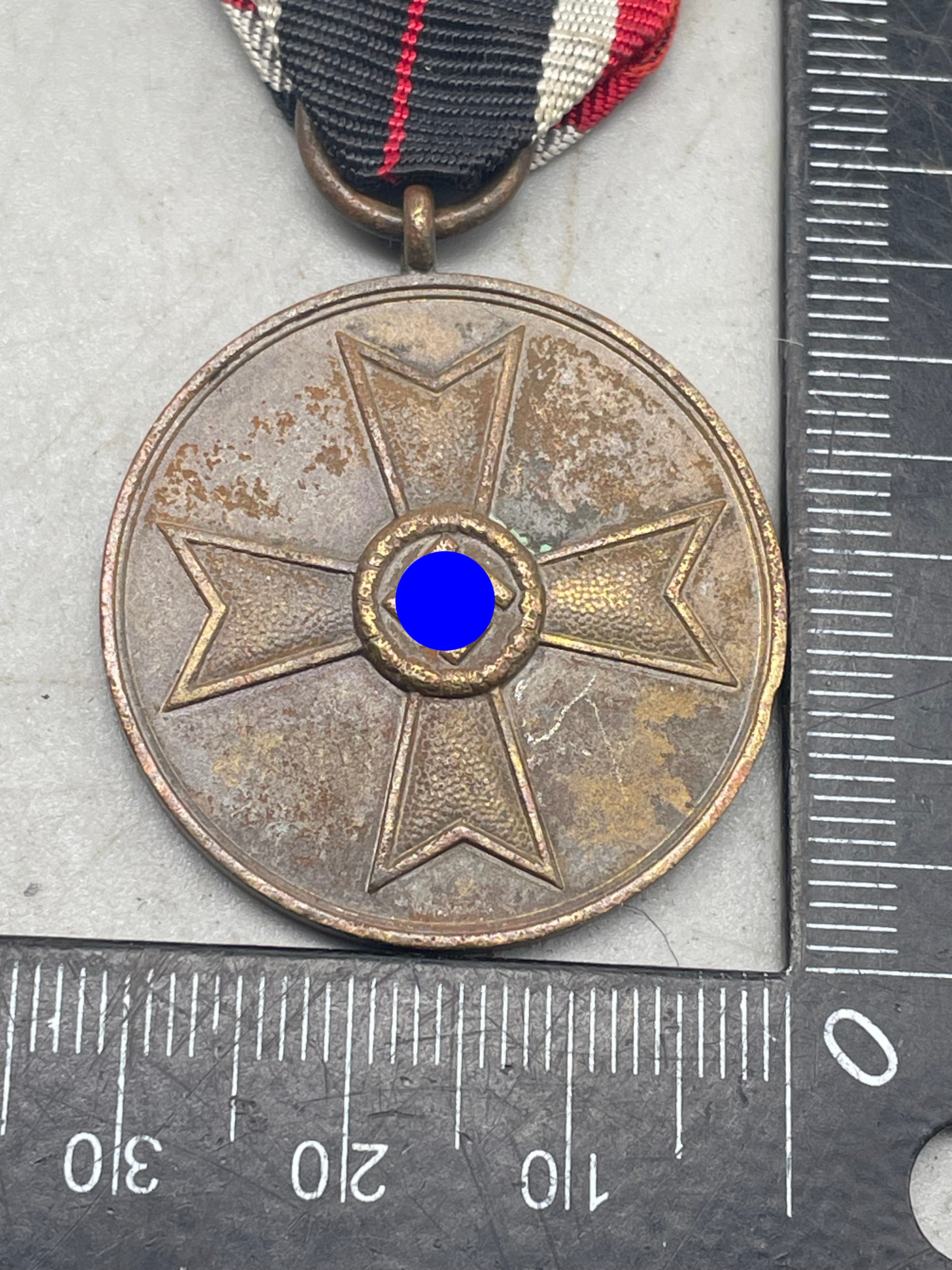 Original WW2 German Army War Merit Medal with Ribbon - The Militaria Shop