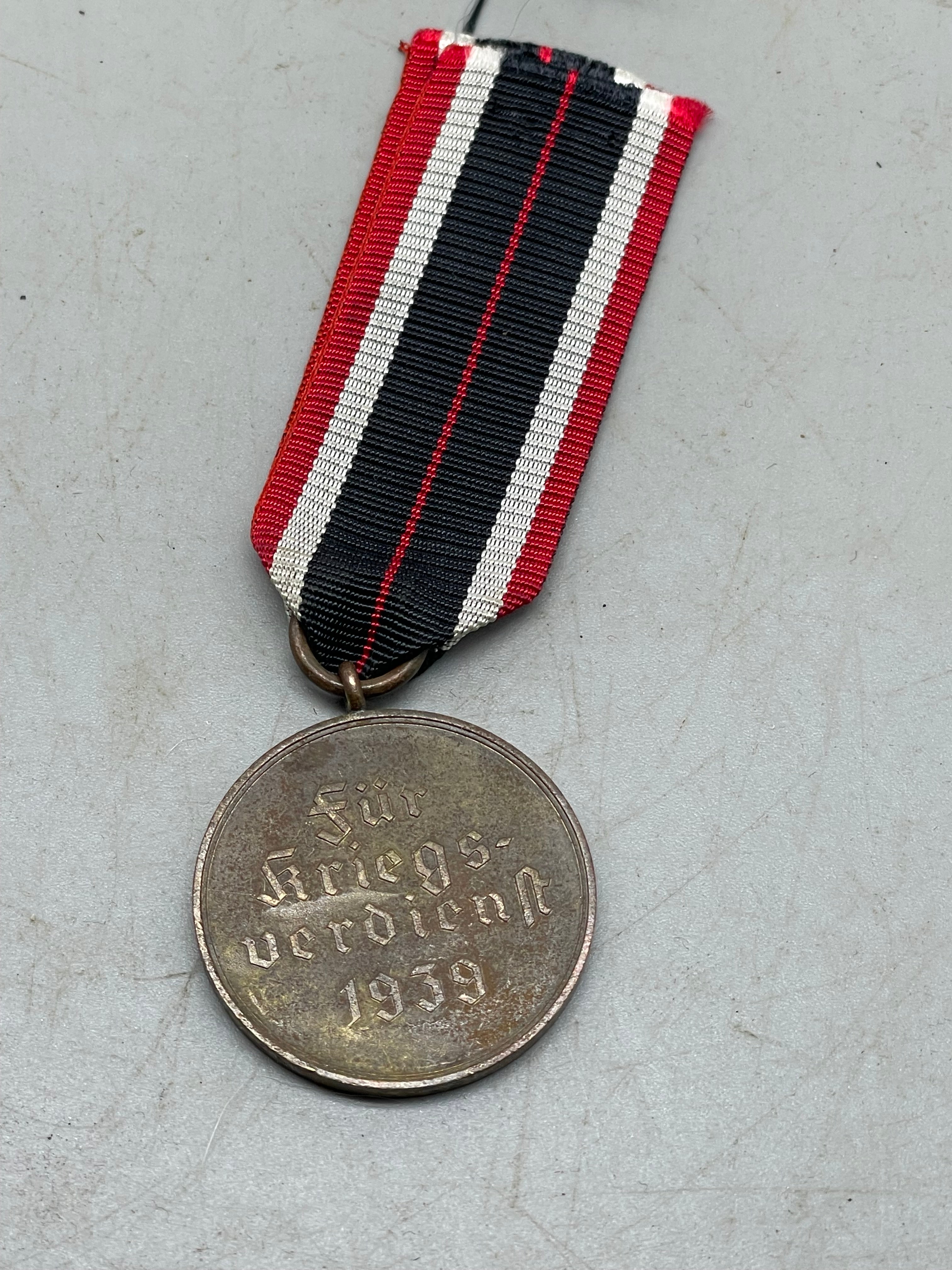 Original WW2 German Army War Merit Medal with Ribbon - The Militaria Shop