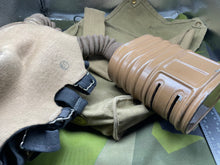Load image into Gallery viewer, Original WW2 British Army GSR General Service Respirator Gas Mask Set (Coloured Filter)