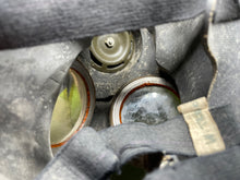 Load image into Gallery viewer, Original WW2 British Army GSR General Service Respirator Gas Mask Set (Coloured Filter)
