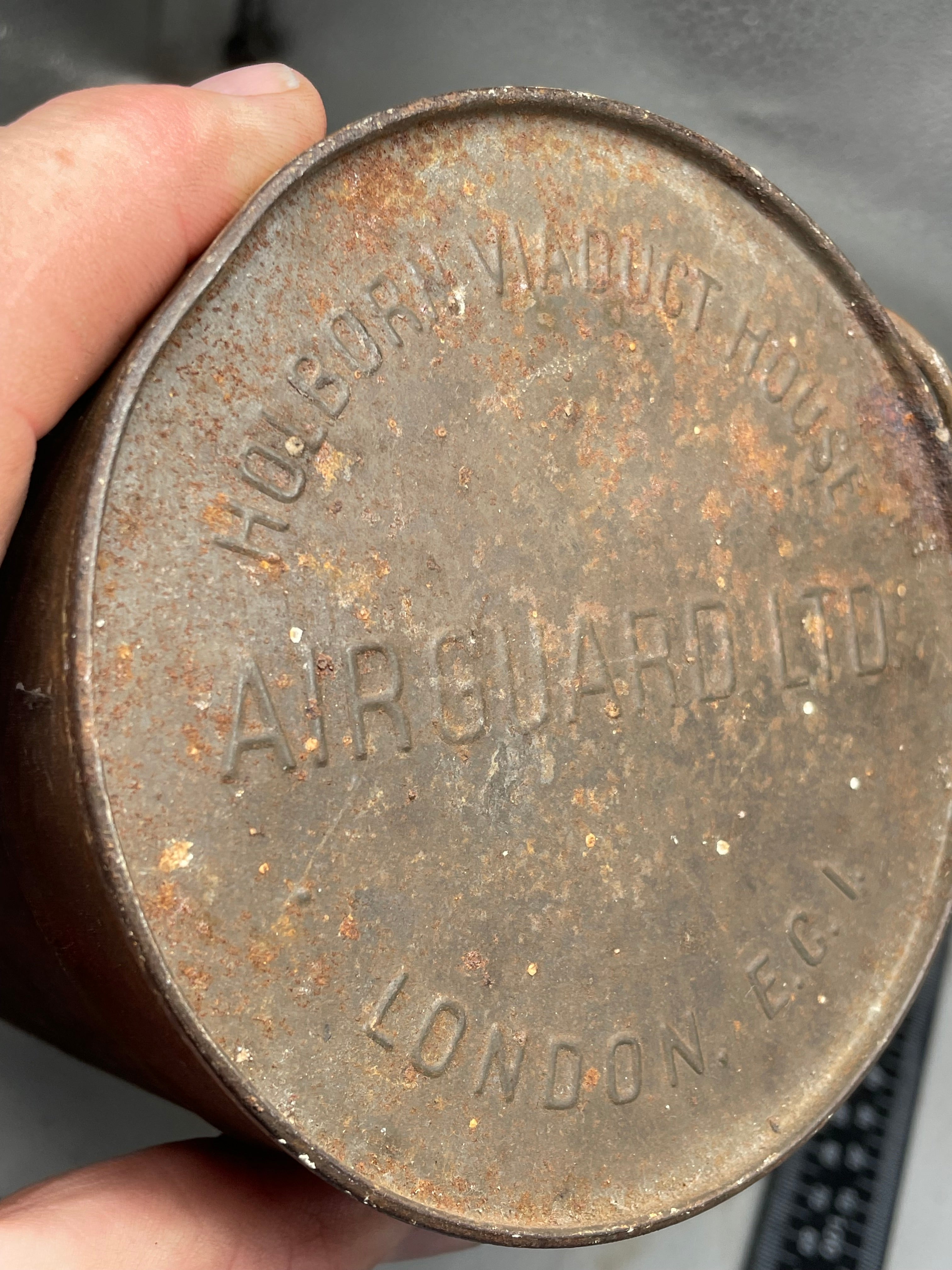 Original WW2 British Private Purchase Home Front Gas Mask Tin (empty) - The Militaria Shop