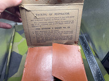 Charger l'image dans la galerie, Original WW2 British Home Front Civilian Gas Mask in Cardboard Box - for parts