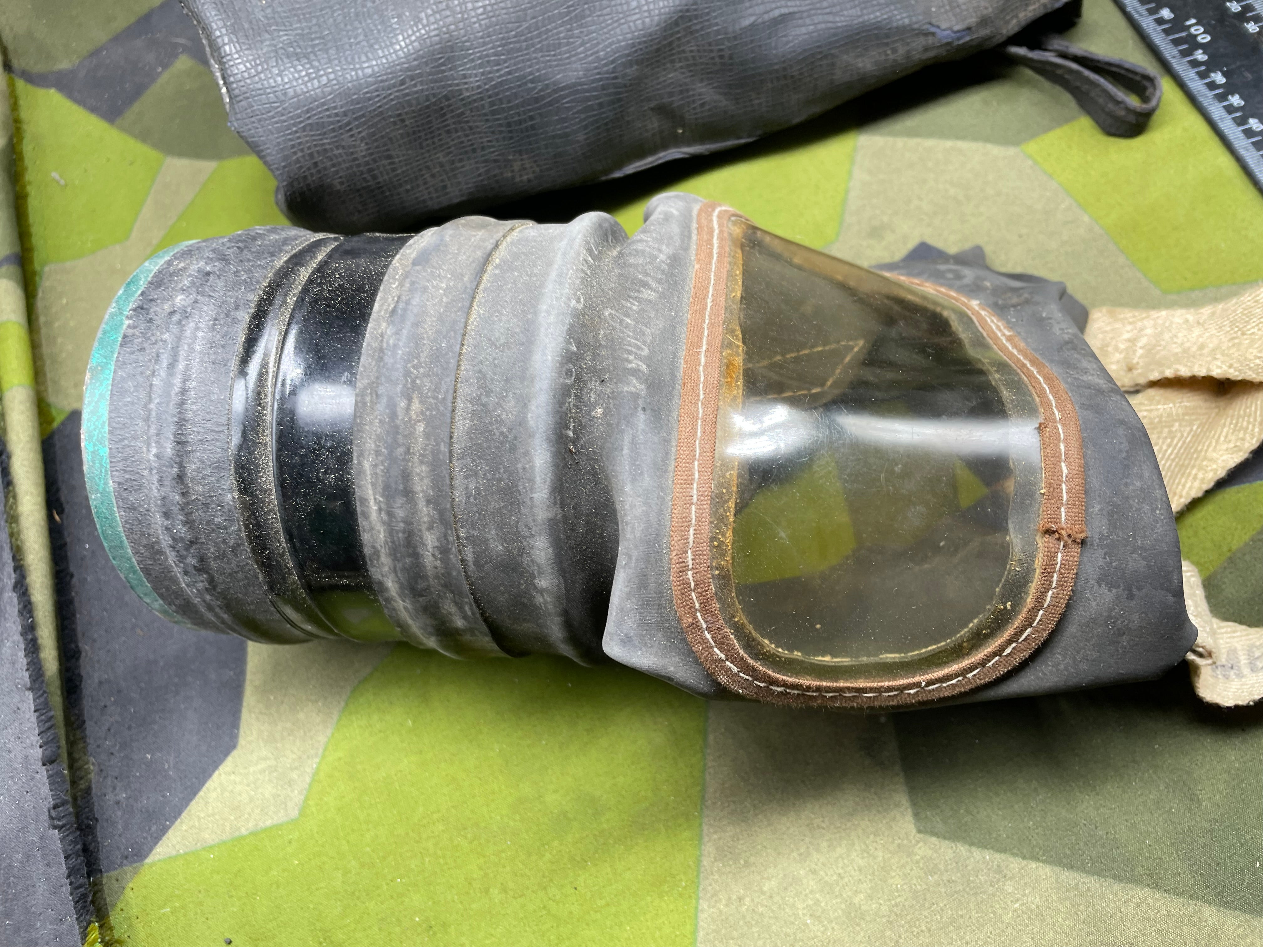 Original WW2 British Home Front Civilian Gas Mask in Rexine Case - The Militaria Shop