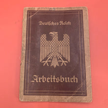 Load image into Gallery viewer, Original WW2 German Deutsches Reich Arbeitsbuch Work Book Papers - The Militaria Shop