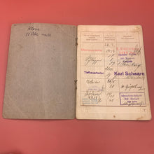Load image into Gallery viewer, Original WW2 German Deutsches Reich Arbeitsbuch Work Book Papers - The Militaria Shop