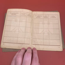 Load image into Gallery viewer, Original WW2 German Deutsches Reich Arbeitsbuch Work Book Papers - The Militaria Shop