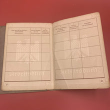 Load image into Gallery viewer, Original WW2 German Deutsches Reich Arbeitsbuch Work Book Papers - The Militaria Shop
