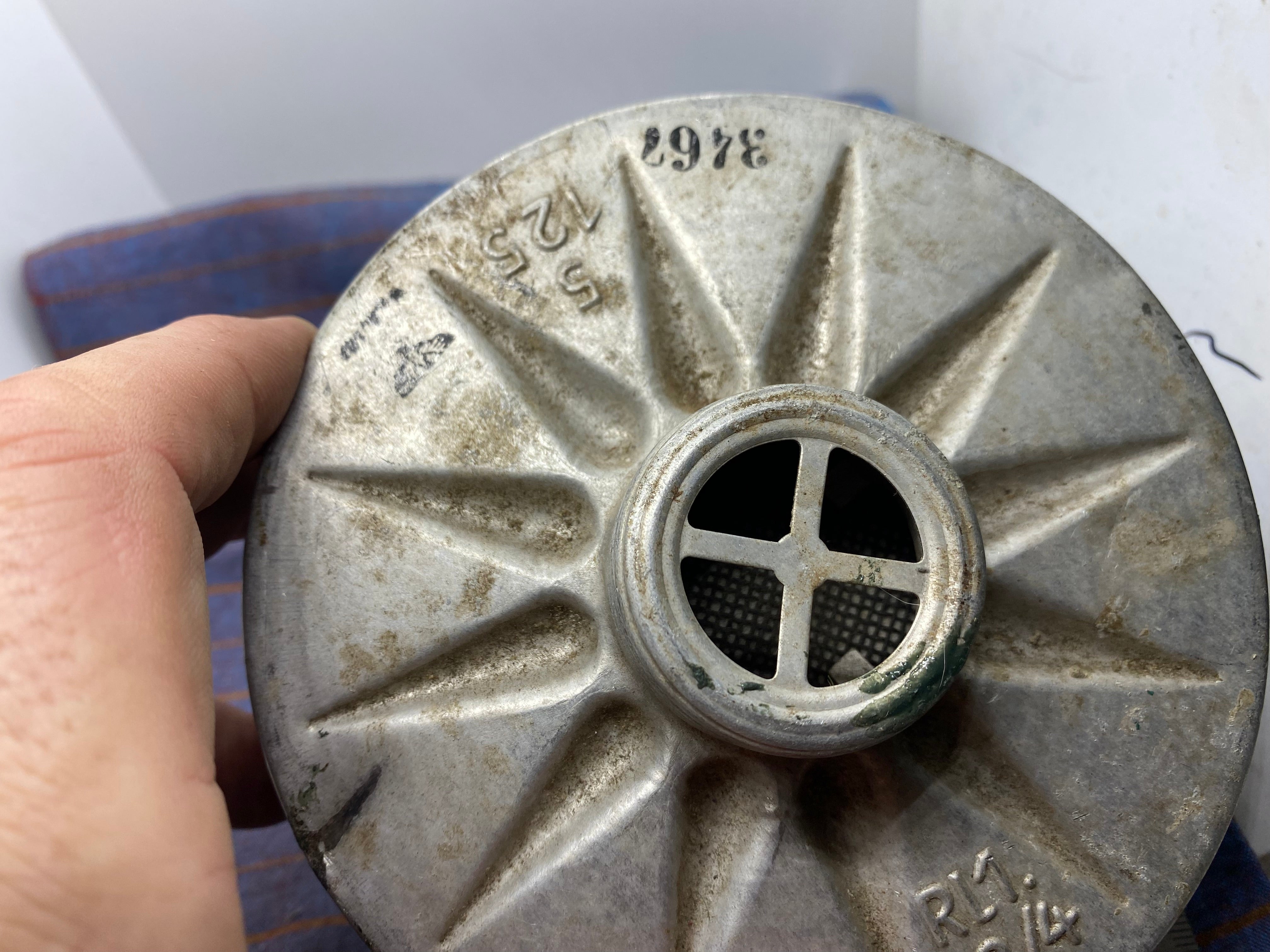 Original WW2 German Home Front Civilian Gas Mask Filter - 1938 Dated - The Militaria Shop