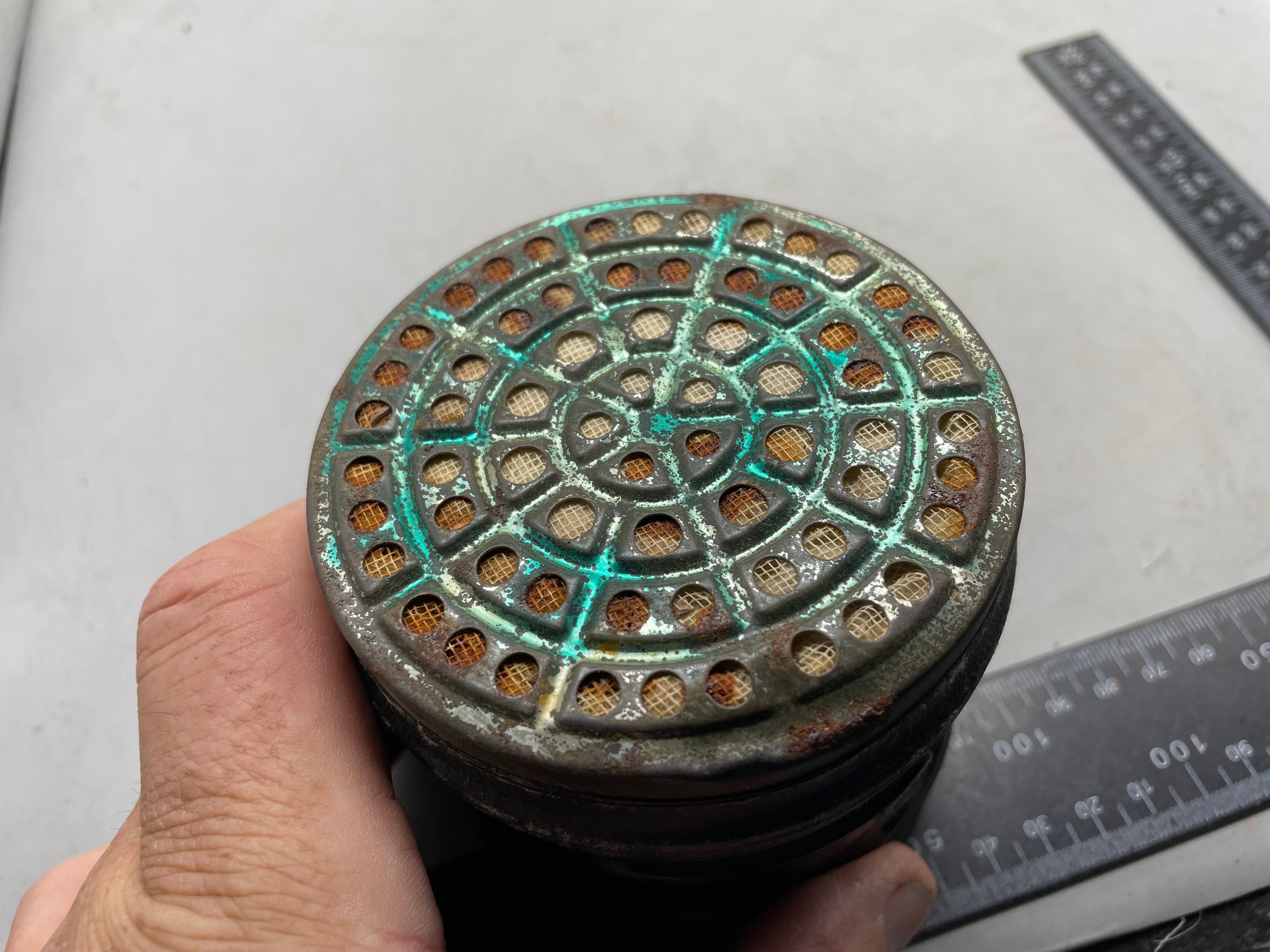 Original WW2 British Home Front Civilian Gas Mask Filter - The Militaria Shop
